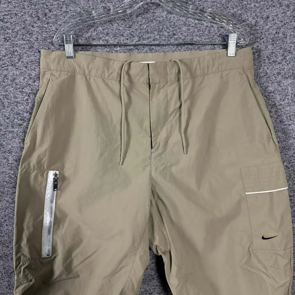 Nike Men's Size 36 Beige Nylon Sportswear Style Essentials Utility Pants